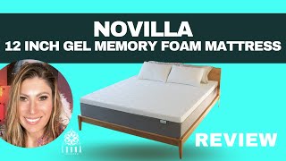 NOVILLA 12in Gel Memory Foam Mattress Review [upl. by Sheffie794]