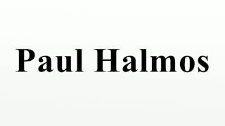 Paul Halmos [upl. by Liatrice710]