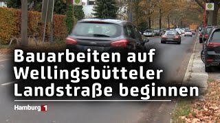 Statt 5 Jahren Vollsperrung Arbeiten auf der Wellingsbütteler Landstraße sollen schneller gehen [upl. by Kendrah]