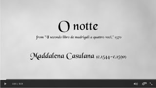 quotO nottequot  Maddalena Casulana [upl. by Bruno]