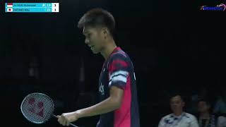 Muhammad Reza Al Fajri INA vs Riku Hatano JPN  SF  BNI Indonesia International Challenge 2024 [upl. by Nosreh60]