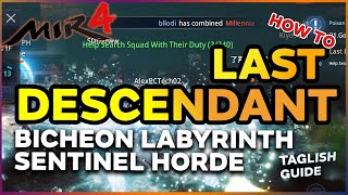 Mir4 Last Descendant Bicheon Labyrinth Sentinel Horde [upl. by Lahey853]