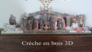 tutoriel quotcrèche de noël en bois 3D MDFquot [upl. by Nnalyrehc222]