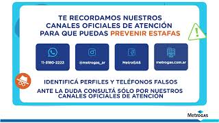 Canales Oficiales de Atención MetroGAS [upl. by Lem]