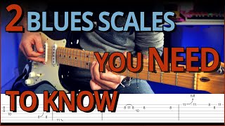 The 2 Main BLUES SCALE Boxes in Action  EASY Guitar Solo with TABS [upl. by Carolann]