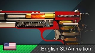 How a gun Colt M1911 works Animation [upl. by Iew]