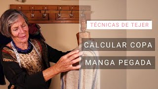 Dar forma al tejido 🧶 Con espalda tejida calcular copa manga pegada [upl. by Perceval]