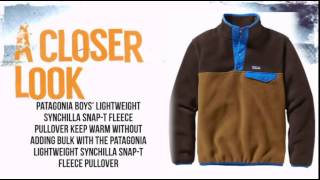 Patagonia Lightweight SnapT Pullover Fleece Boys Bear Brown  TheSkiBumcom [upl. by Adirf305]