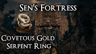 Covetous Gold Serpent Ring Location Sens Fortress  DS Remastered [upl. by Ninetta]