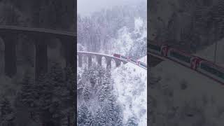 Glacier Express panoramic train  Swiss Alps Switzerland [upl. by Yelda]