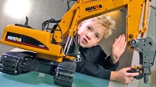 Toy EXCAVATORS for Children ♦ BRUDER TRUCKS CRASH Recovery [upl. by Ria118]