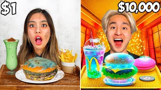 Eating CHEAP vs EXPENSIVE Food Challenge [upl. by Nosirb]