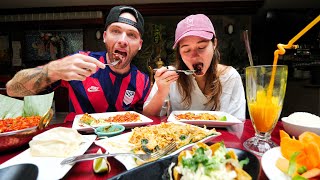 Eating INDIAN CHINESE FOOD in Queens with MY COUSIN Paulina NYC [upl. by Nanahs]