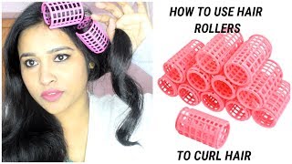 HOW TO USE HAIR ROLLER TO CURL HAIR AT HOME [upl. by Daggett]