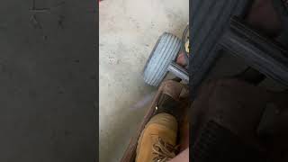 New lawn mower exhaust automobile gardenequipment viralvideo lawnmower backfires [upl. by Bengt]