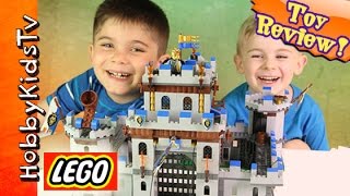 Kings LEGO Castle Build HobbyFrog Toy Review by HobbyKidsTV [upl. by Lindsey967]