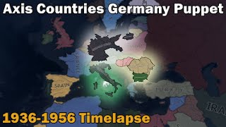 If the Axis countries were Germanys puppets in Hoi4  Hoi4 Timelapse [upl. by Novar]