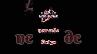 Clover retribution codes Oct 30 anime roblox clover cloverretribution blackclover [upl. by Lleynod]