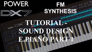 How to learn Yamaha DX7 Synthesizer  Tutorial FM Synthesis Sound Design EPiano Part 1 [upl. by Nedi]