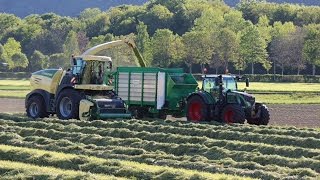 Ensilage herbe avec Krone BIG X580 [upl. by Benedetto695]