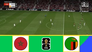 MOROCCO VS ZAMBIA  FIFA WORLD CUP 2026 QUALIFIERS AFRICA  FOOTBALL LIFE 2024 [upl. by Etat]