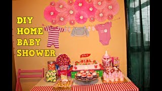 DIY Simple Home Baby Shower Theme For Girl [upl. by Bunni938]