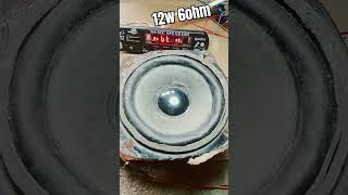 12w 6ohm Speaker bass test bass test shorts [upl. by Karola]