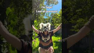 My name is Sage Call me that alterhumanfurrytherianpridefoxtheriancattheriancatmask [upl. by Berthoud552]