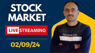 Stock Market Live 02 Sep 2024  indices live view  important stock analysis [upl. by Lattimer313]