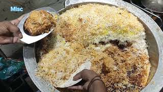 Hyderabadi Chicken Biryani only 100 Rs at Chaderghat streetfood biryani [upl. by Tiertza]