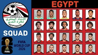 EGYPT Squad FIFA World Cup 2026 Qualifiers  November 2023  FootWorld [upl. by Jutta]