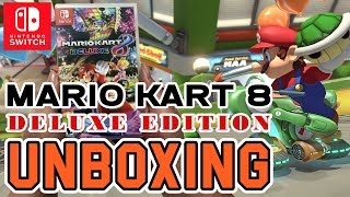 Mario Kart 8 Deluxe with SteelBook Case Switch Unboxing [upl. by Riocard389]