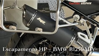 BMW R1250GS ADVENTURE  ESCAPAMENTO HP [upl. by Spracklen]