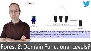 Windows Server 2019  Forest amp Domain Functional Levels QampA [upl. by Caressa]