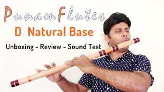 Punam Flutes  D Scale Natural Base  Unboxing Review amp Sound Test  Divine Bansuri [upl. by Carri233]