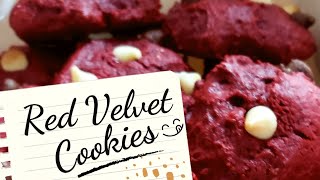 Easy 3 Ingredient Red Velvet Cookies Recipe🔥 [upl. by Gnivri]