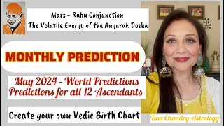 May 2024 Monthly Predictions for the World amp all 12 AscendantsMars Rahu Conjunction [upl. by Moriarty887]