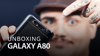 Samsung Galaxy A80 Hands OnUnboxing [upl. by Esital]