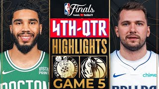 Dallas Mavericks vs Boston Celtics  Game 5 Highlights HD 4thQTR  June 17  2024 NBA Finals [upl. by Adnirolc]