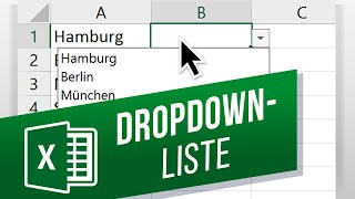 DropdownListen in Excel erstellen  Auswahlliste mit DropdownMenü erstellen [upl. by Baumbaugh]