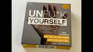 Unfuck Yourself 2024 Calendar Unboxing [upl. by Brine]