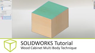 SOLIDWORKS Tutorial  Wood Cabinet Multi Body Technique [upl. by Curt]