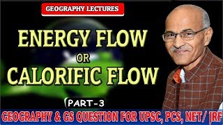 ENERGY FLOW OR CALORIFIC FLOW  Environmental Geography  Prof SS Ojha [upl. by Sukramaj]