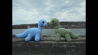 Long Neck Dinosaur Amigurumi Crochet Tutorial [upl. by Mosora]