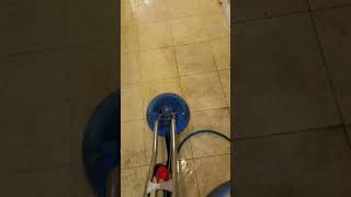 Travertine tile cleaning in Houston TX  Oops Steam Cleaning [upl. by Nomael]