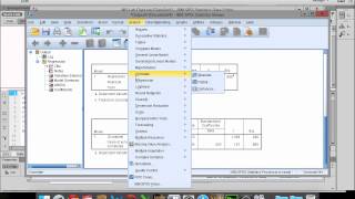 Ordinary Least Squares Regression in SPSS [upl. by Wettam]