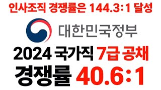 2024 국가직 7급 공무원 공채 시험 경쟁률에 대해 알아보자 [upl. by Misha]