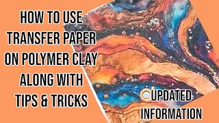 How to use transfer paper on polymer clay [upl. by Nedap]