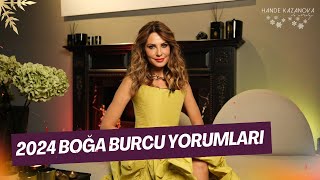 YILIN ŞANSLISI VE VERİMLİSİ  2024 Yılı Boğa Burcu Yorumları  Hande Kazanova ile Astroloji [upl. by Kenzie]