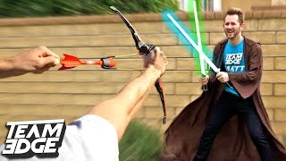 LIGHTSABER DEFLECT CHALLENGE [upl. by Mab]